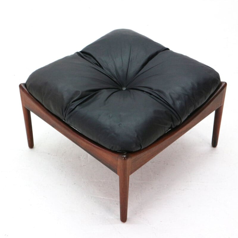 Black Modus stool in rosewood by Kristian Vedel