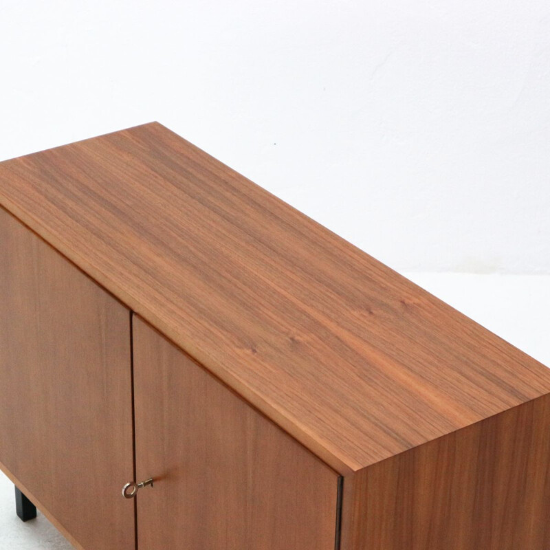 Vintage small chest of drawers in walnut
