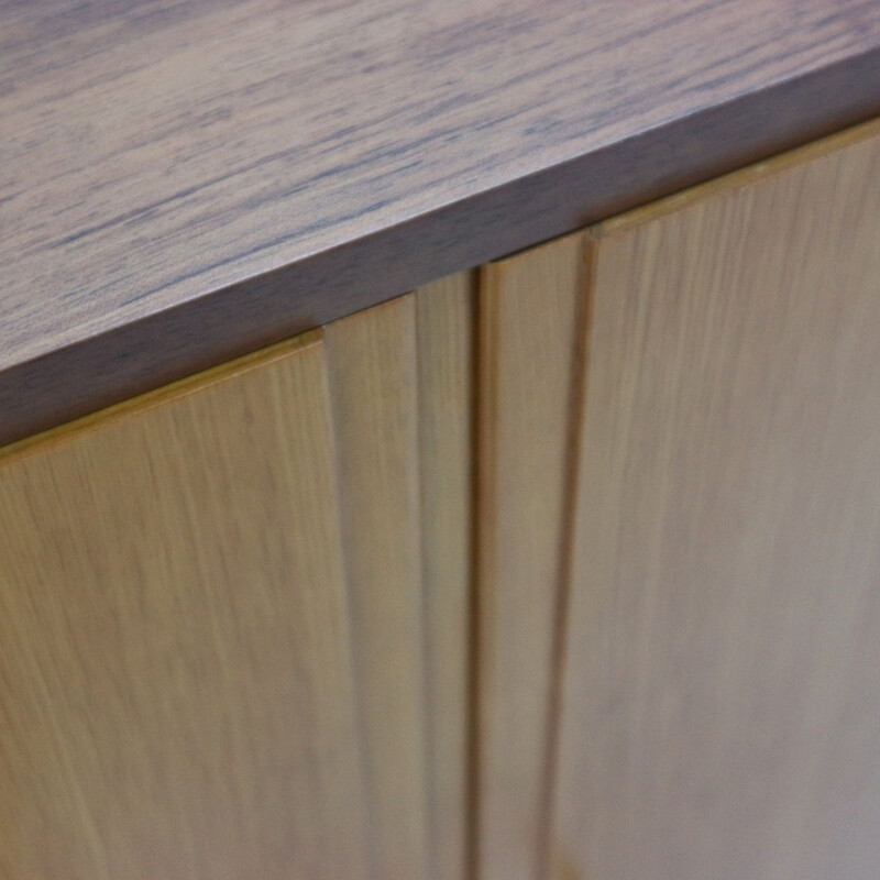 Vintage chest of drawers in walnut and oak