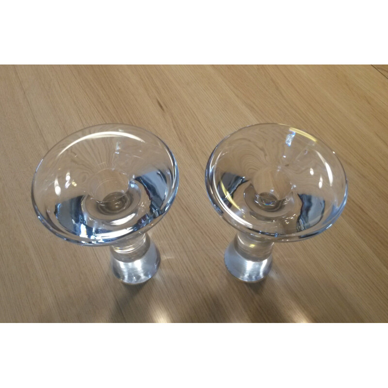 Set of 2 vintage candle holders by Tapio Wirkkala