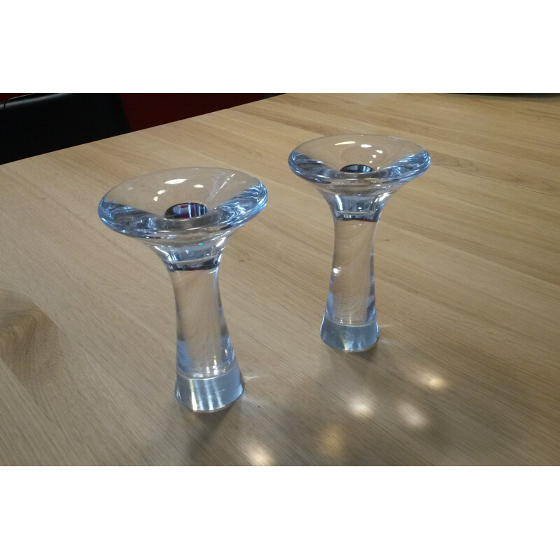 Set of 2 vintage candle holders by Tapio Wirkkala