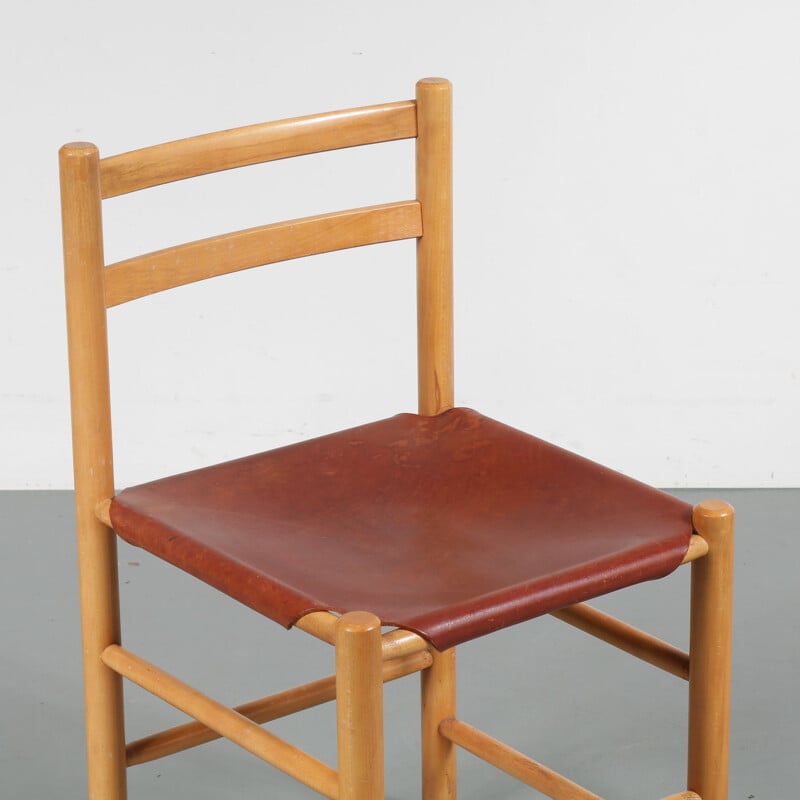 Set of 4 vintage dining chairs by Ate van Apeldoorn