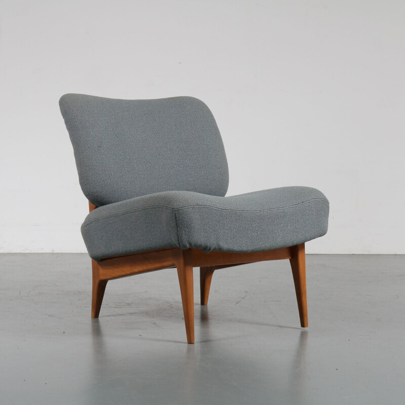 Fauteuil lounge vintage hollandais par Theo Ruth