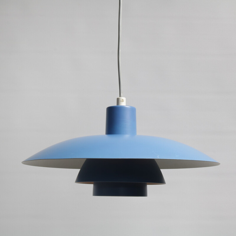 Vintage blue pendant lamp "PH43" by Poul Henningsen