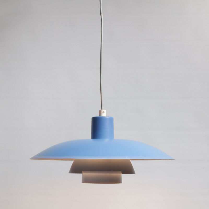 Vintage blue pendant lamp "PH43" by Poul Henningsen