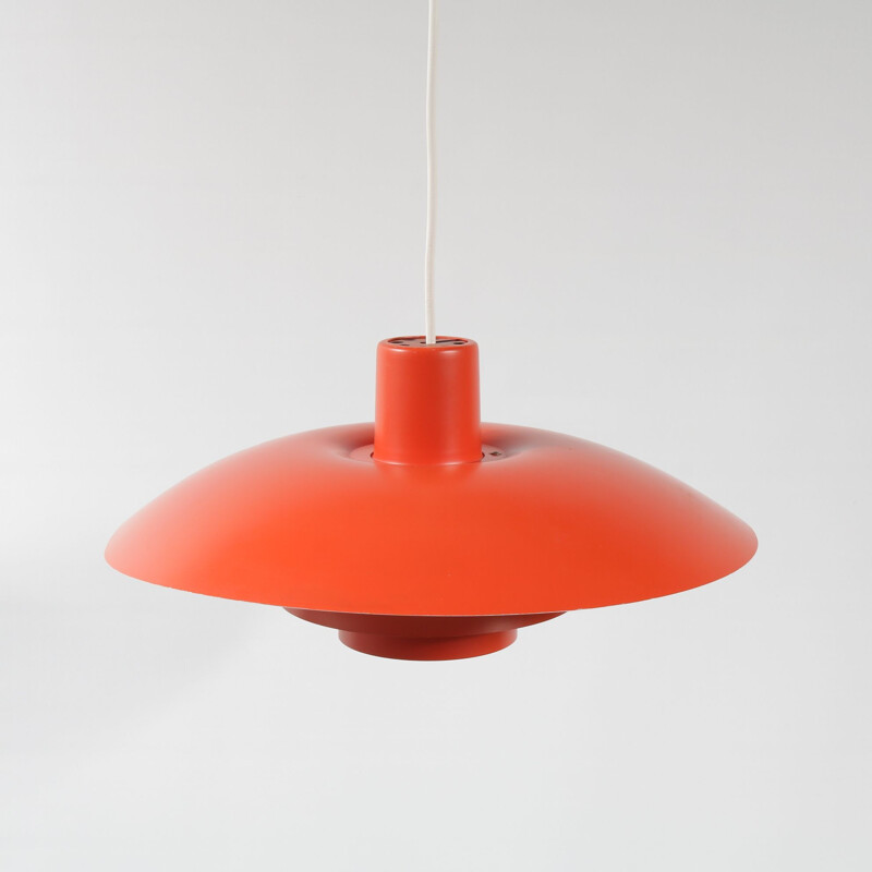 Vintage orange pendant lamp "PH43" by Poul Henningsen