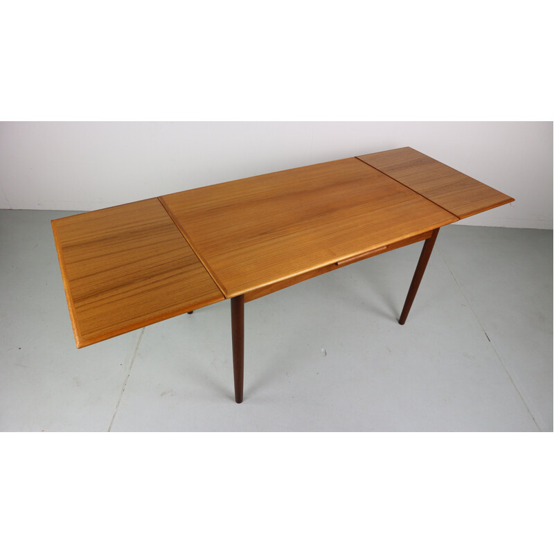 Table vintage danoise extensible en teck