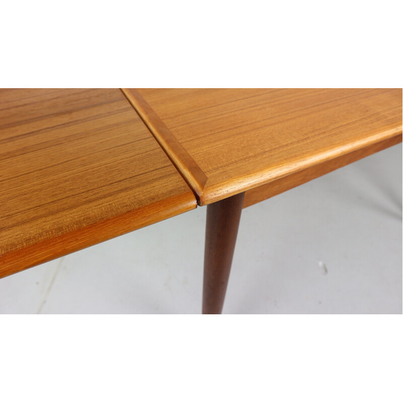 Table vintage danoise extensible en teck