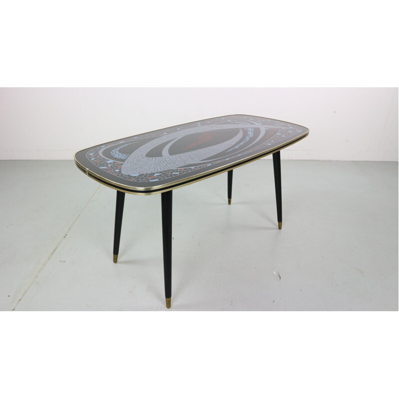 Vintage French coffee table in brass
