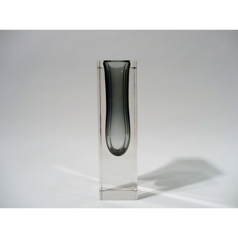 Vase vintage en verre de murano par Alessandro Mandruzzato