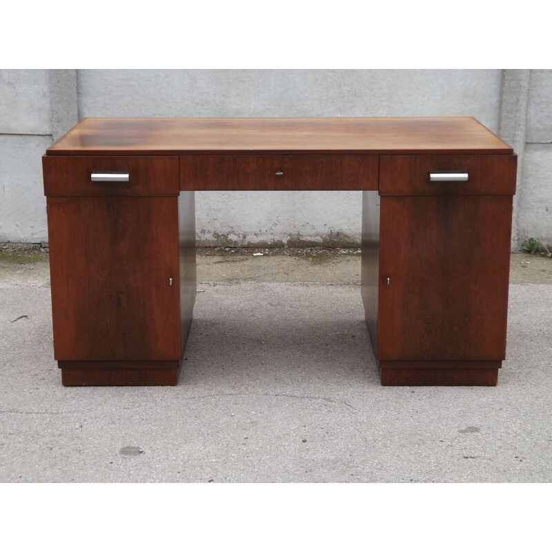 Vintage desk in rosewood by Speich Frères Paris