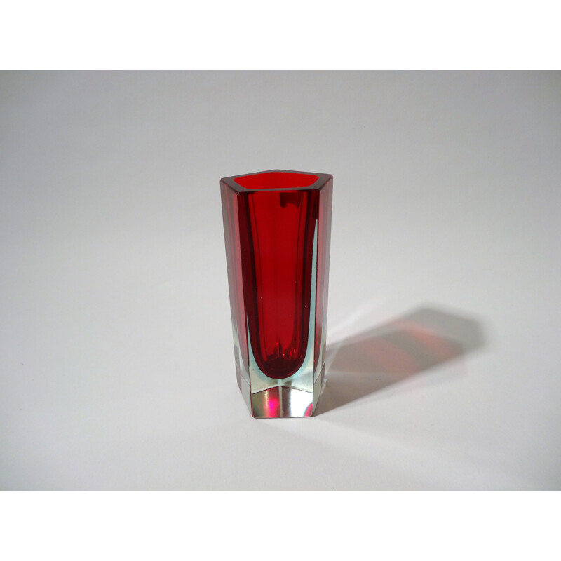 Vintage vase in Murano glass by Alessandro Mandruzzato