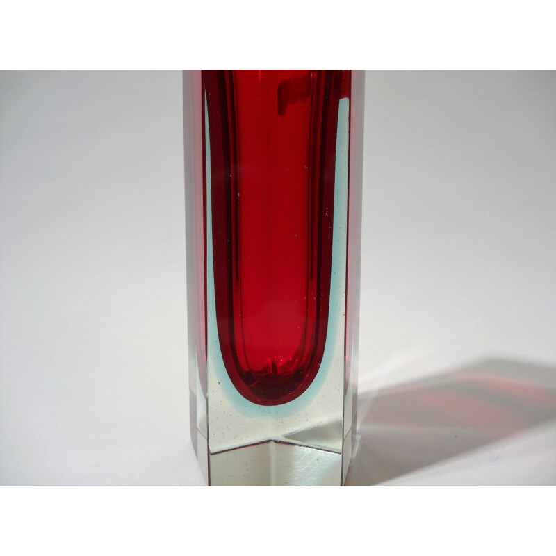 Vintage vase in Murano glass by Alessandro Mandruzzato