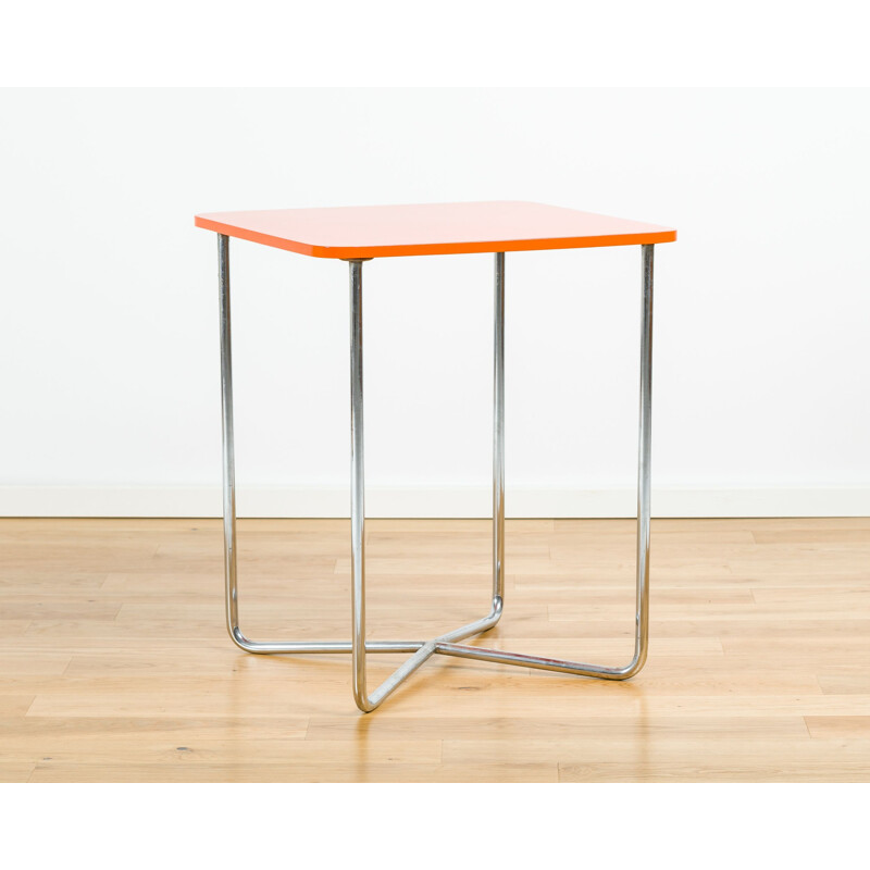 Vintage orange table set by Mücke and Melder, Germany 1940