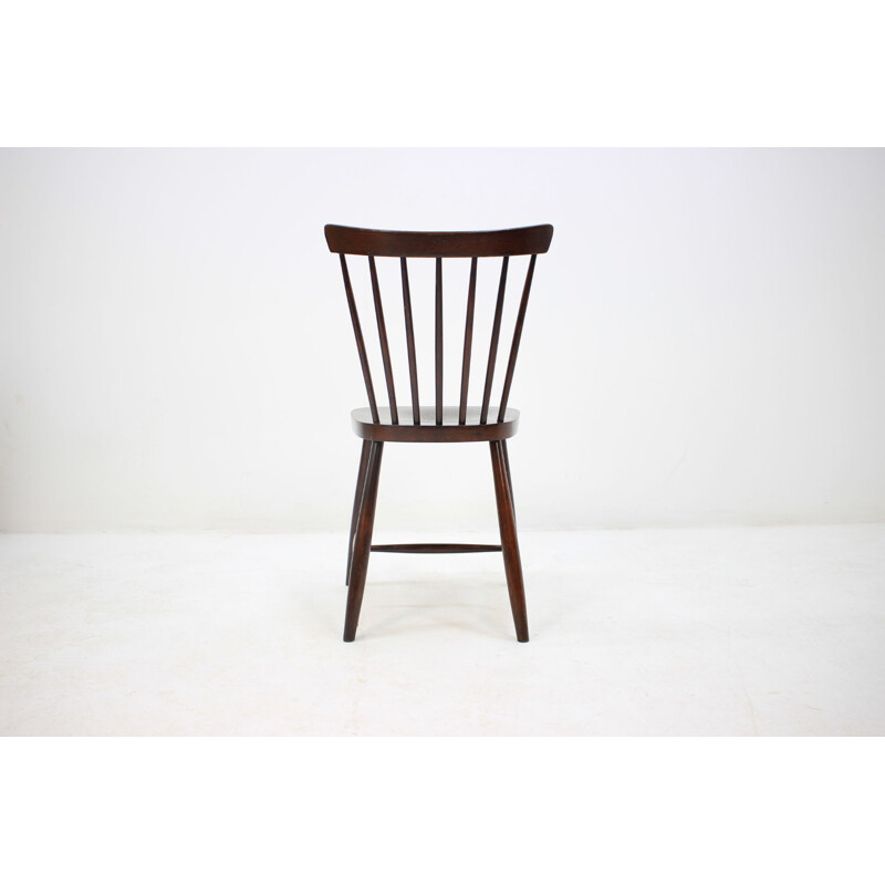 Juego de 5 sillas de comedor vintage de madera "font-size:0.98em", 1960