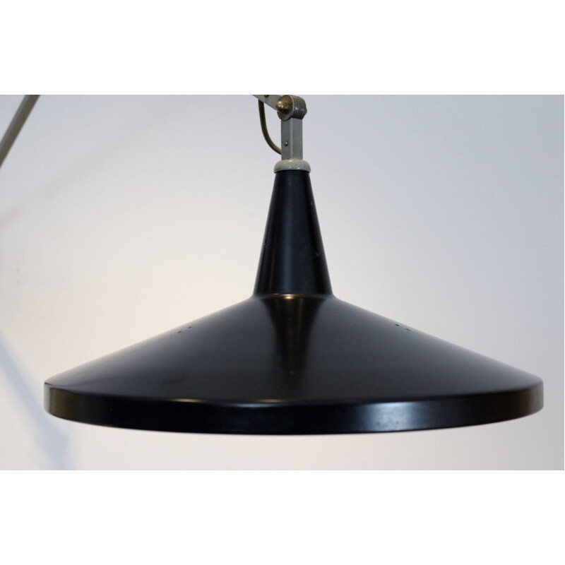 Black Panama wall light by Wim Rietveld for Gipsen