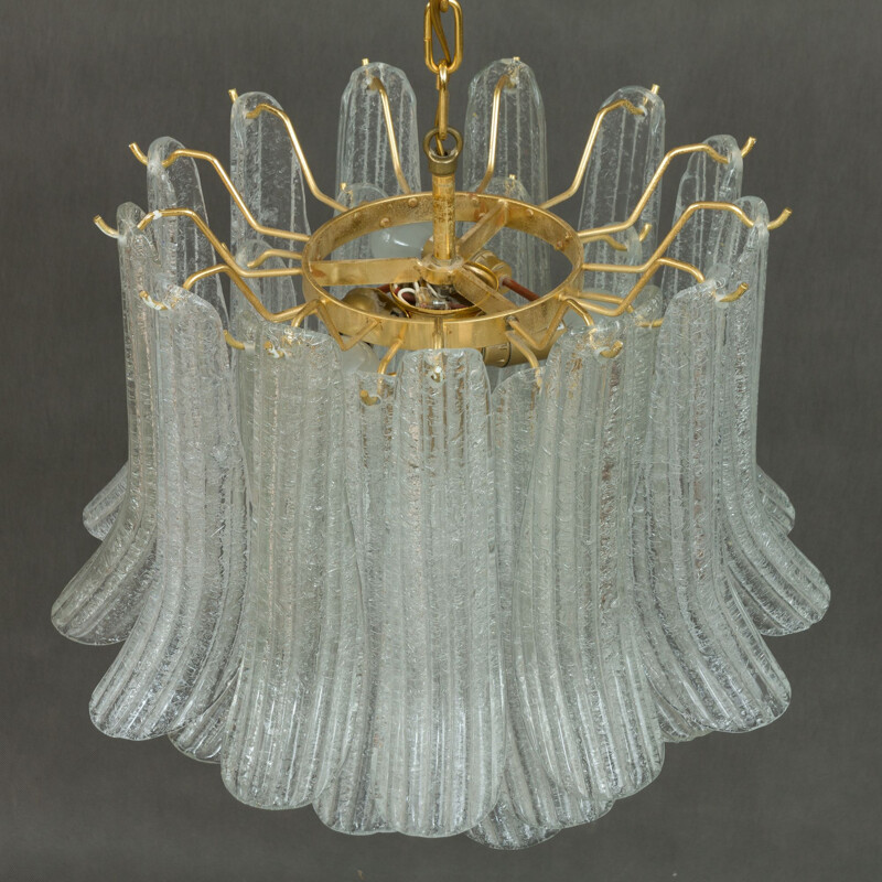 Vintage transparent chandelier by Mazzega