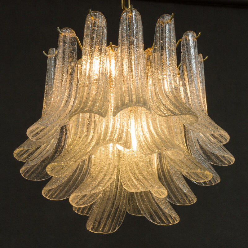 Vintage transparent chandelier by Mazzega