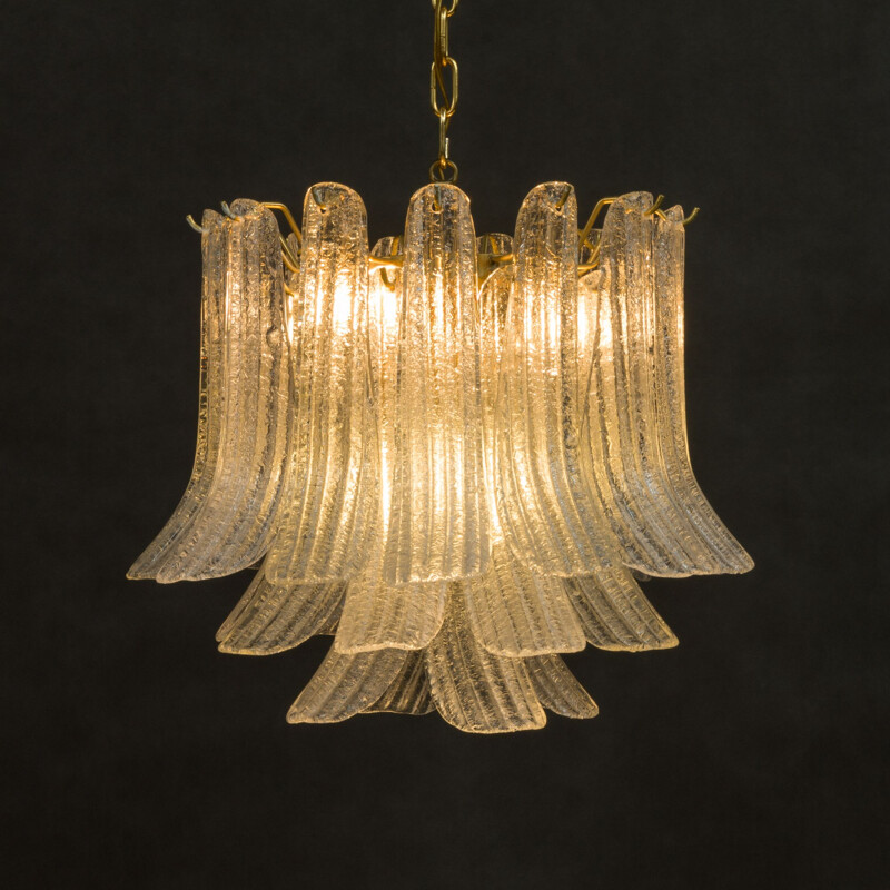 Lustre transparent vintage par Mazzega