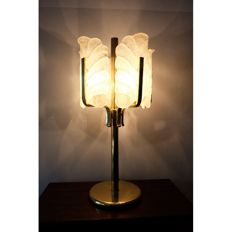 Vintage brass lamp by Carl Fagerlund for Orrefors
