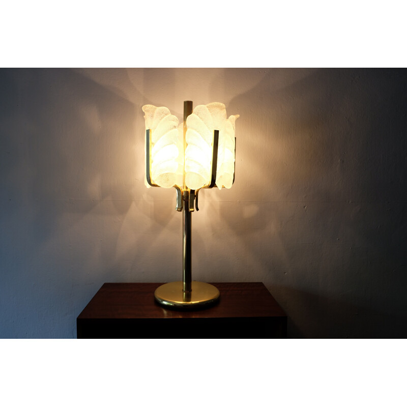 Vintage brass lamp by Carl Fagerlund for Orrefors
