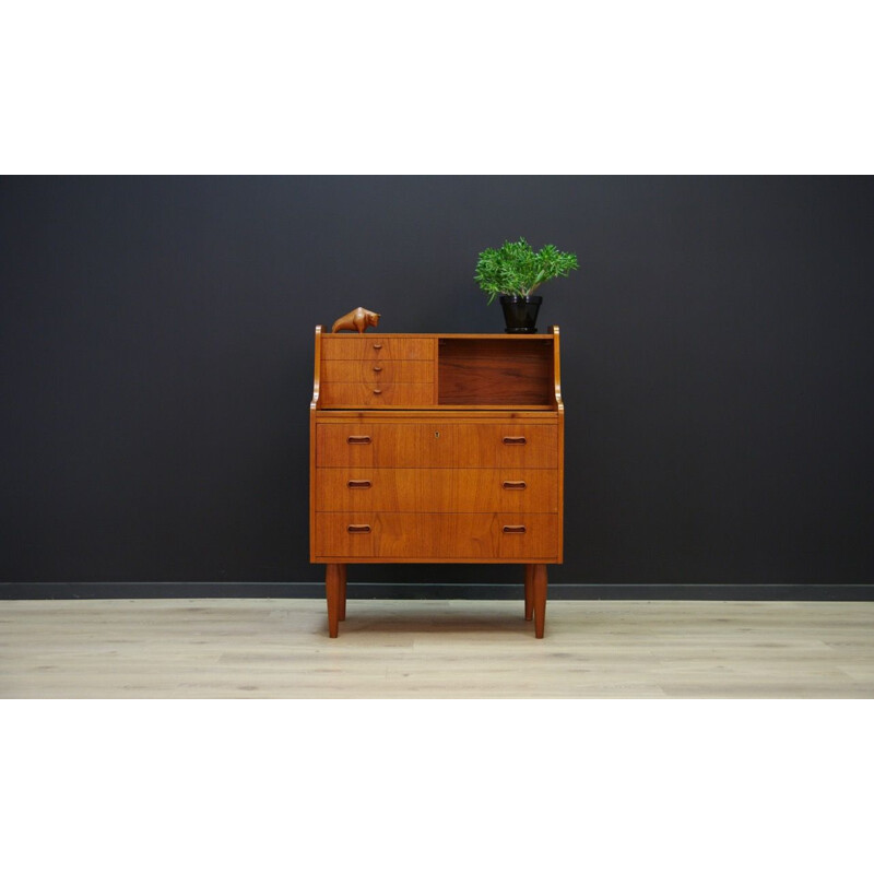 Vintage Danish secretary in teak