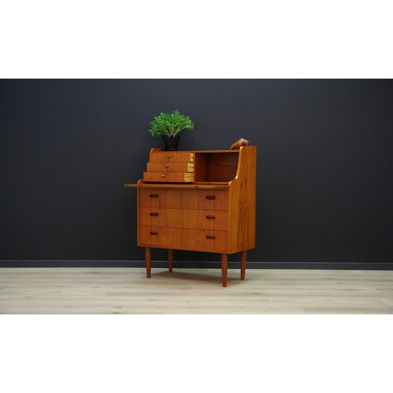 Vintage Danish secretary in teak