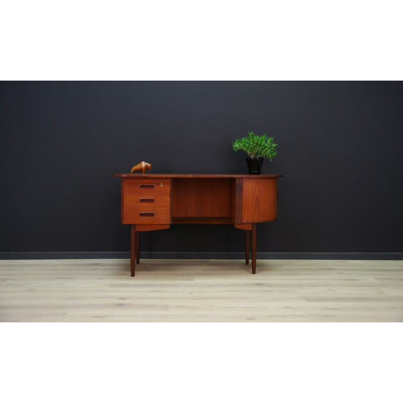 Vintage Danish writing desk in teak