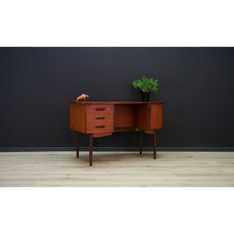 Vintage Danish writing desk in teak