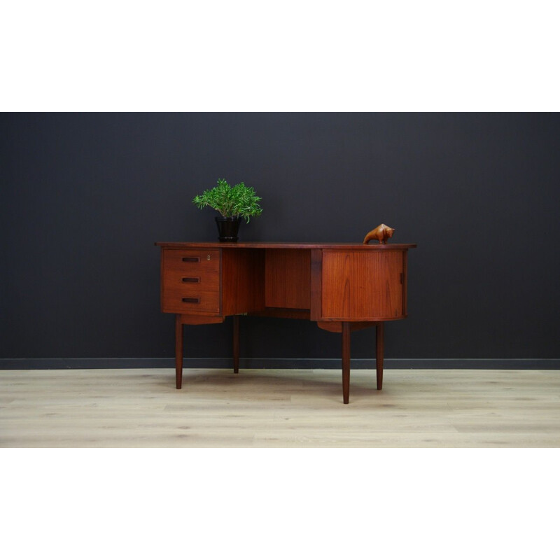 Vintage Danish writing desk in teak