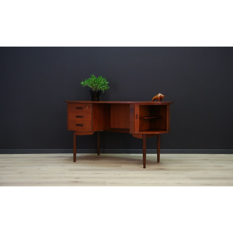 Vintage Danish writing desk in teak