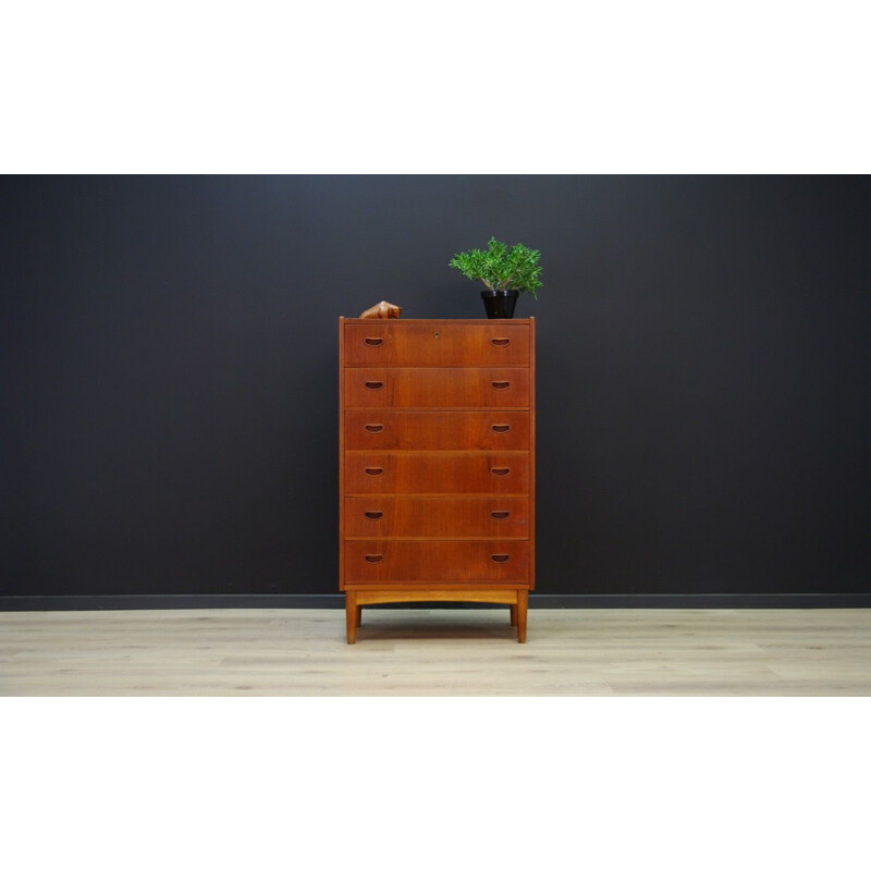 Vintage Danish chest of drawers in teak