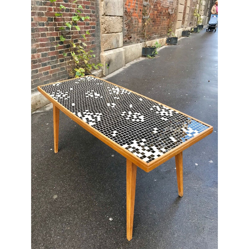 Mesa de centro de cerámica vintage de Raumkunst Sonneberg, Alemania 1960