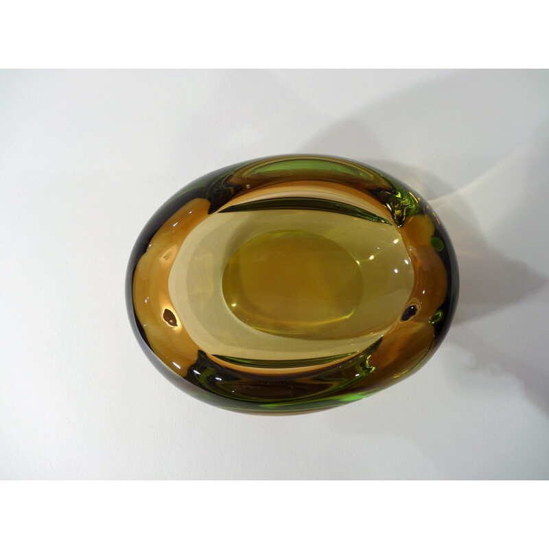 Vintage Italian ashtray in Murano glass