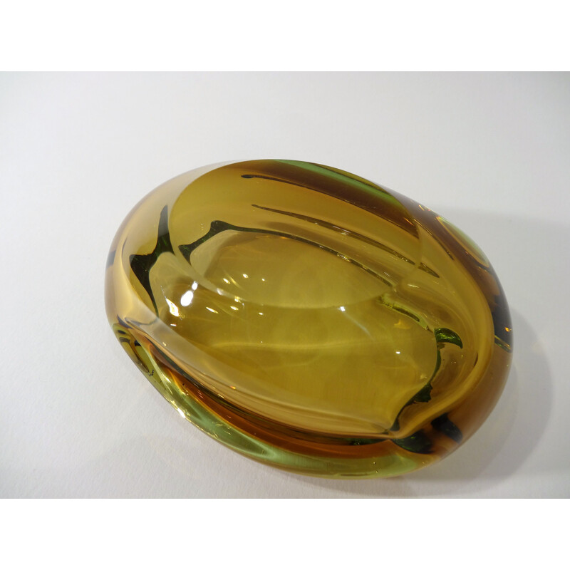 Cendrier vintage italien en verre de Murano