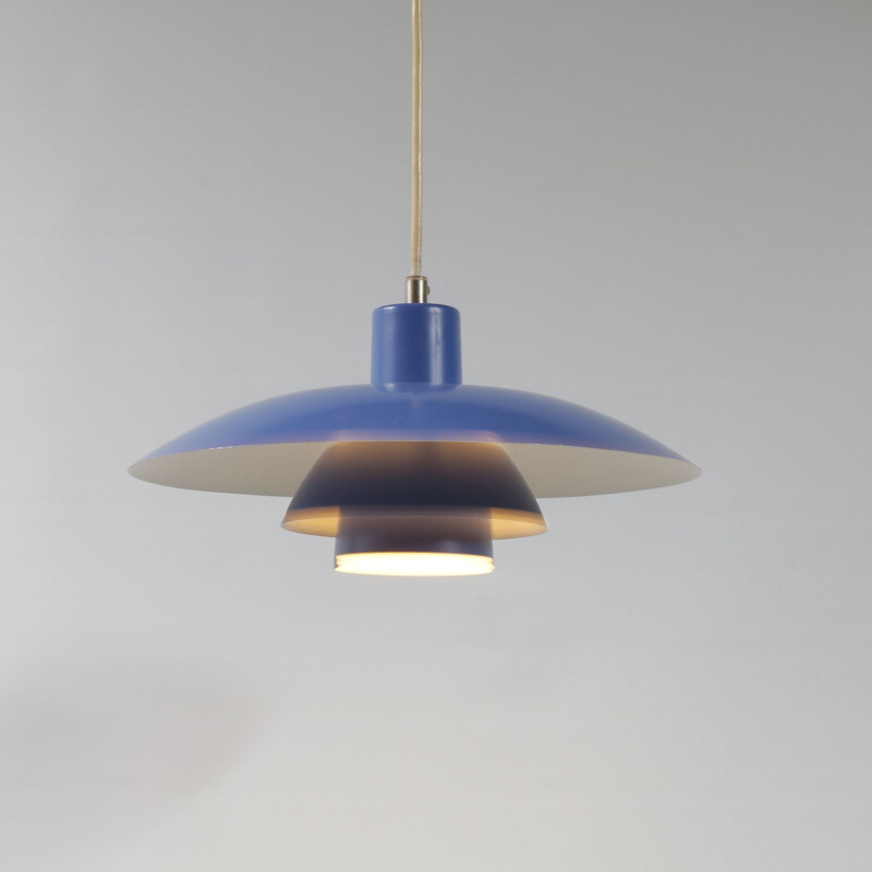 Vintage blue pendant lamp "PH43" by Poul Henningsen