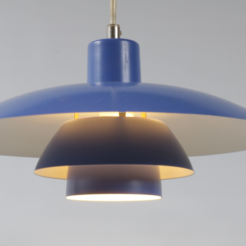 Vintage blue pendant lamp "PH43" by Poul Henningsen