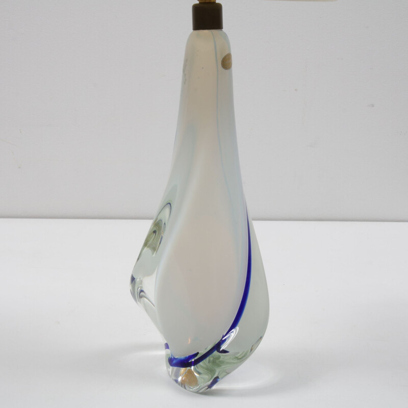 Vintage glass lamp by Seguso Murano