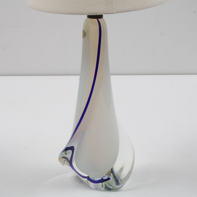 Vintage glass lamp by Seguso Murano