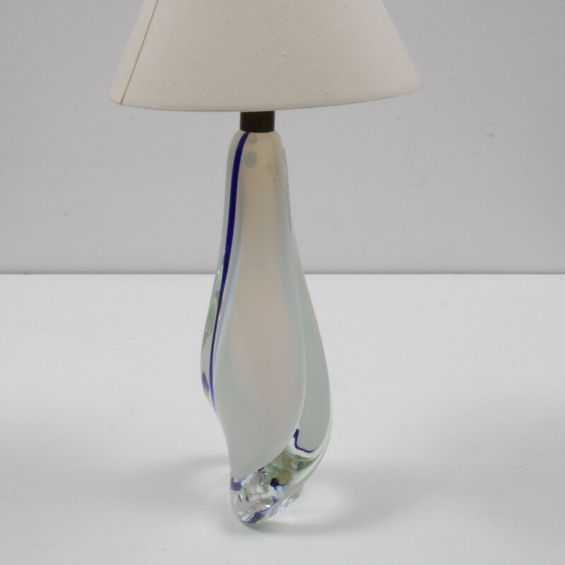 Vintage glazen lamp van Seguso Murano