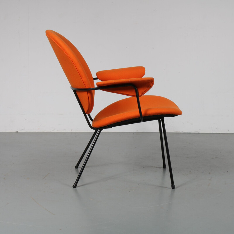 Chaise vintage orange par Willem Hendrik GISPEN