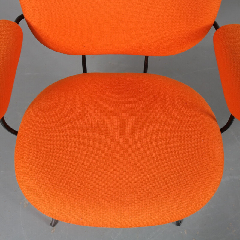 Vintage orange chair by Willem Hendrik GISPEN