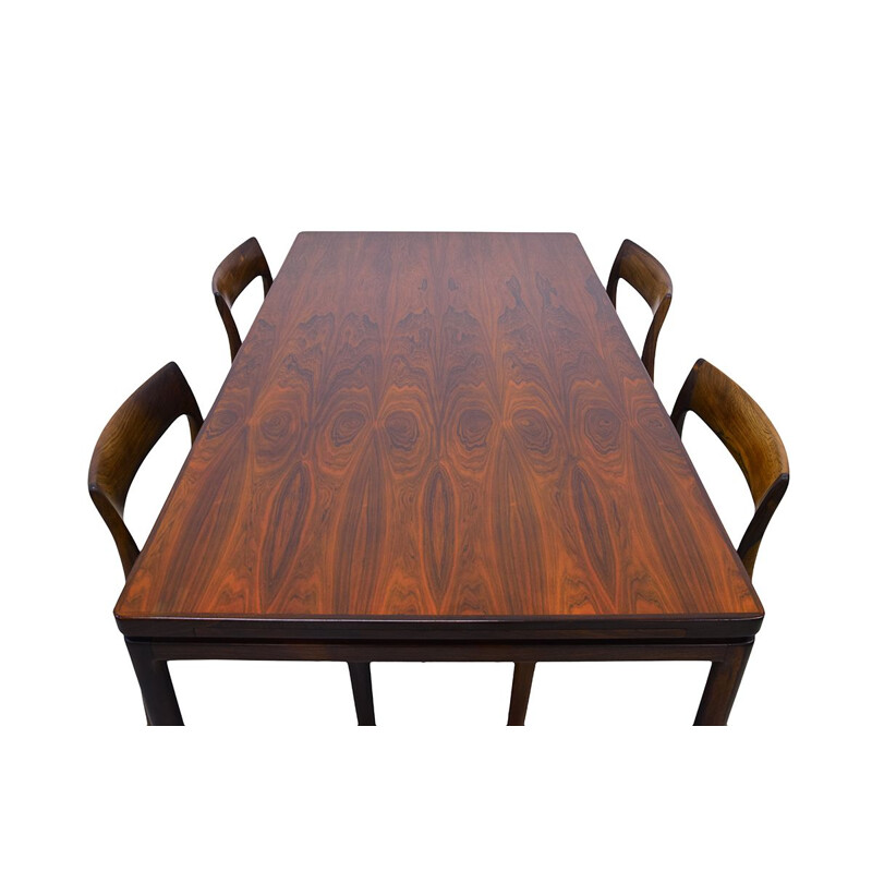 Table vintage en palissandre par Johannes Andersen pour Christian Linnebergs Möbelfabrik 