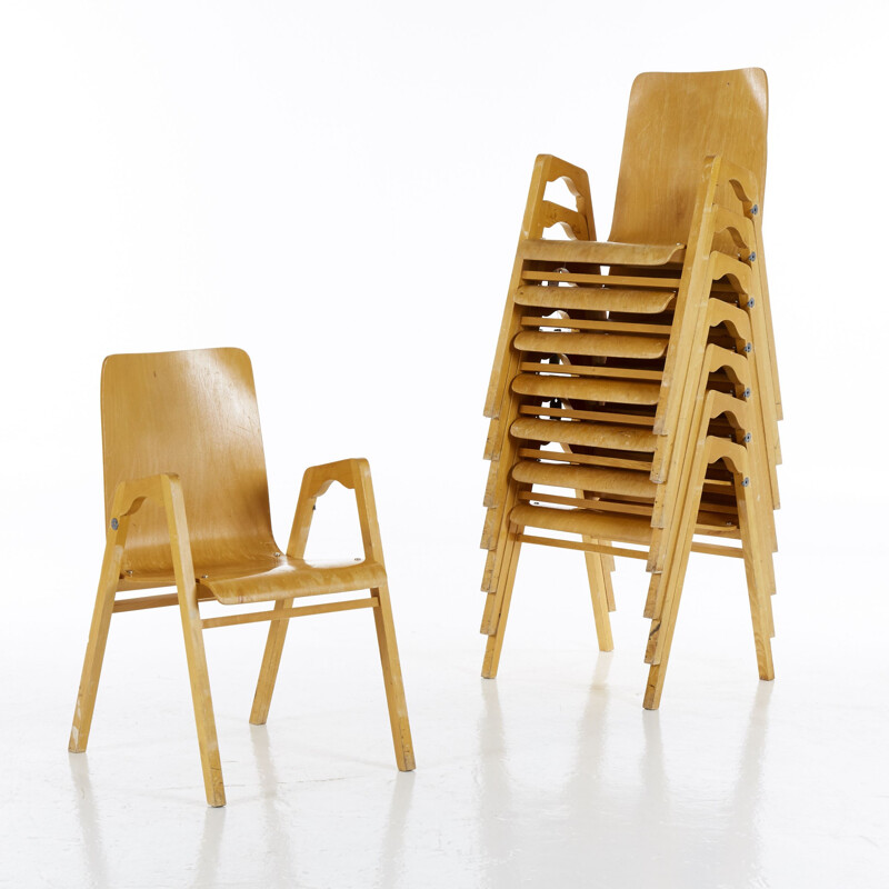 Vintage stackable chair by Axel Larsson