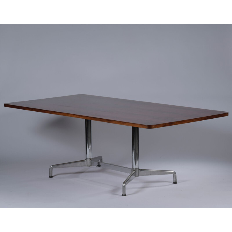 Table vintage en acajou par Eames pour Herman Miller