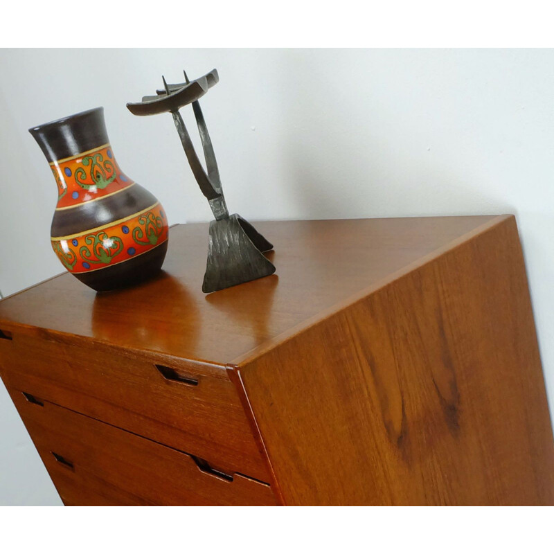 Vintage chest of drawers in teak by Langkilde