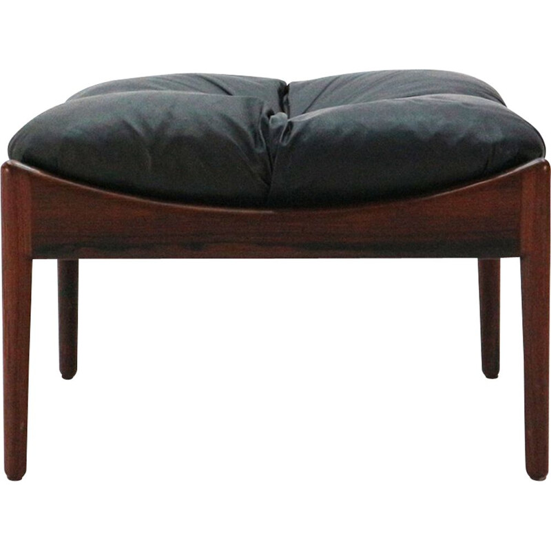 Black Modus stool in rosewood by Kristian Vedel