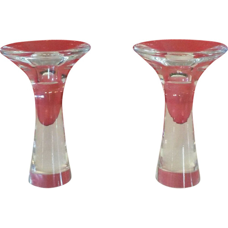 Set of 2 vintage candle holders by Tapio Wirkkala