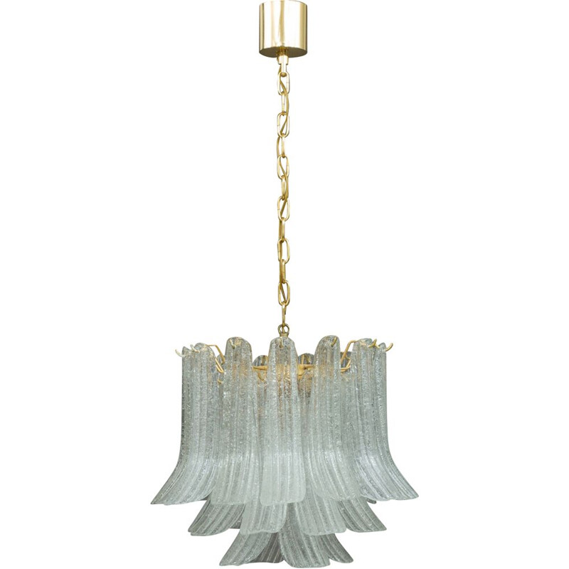 Vintage transparent chandelier by Mazzega