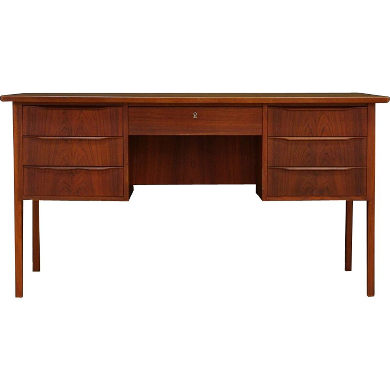 Vintage Scandinavian writing desk in teak